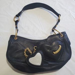 Juicy Couture hearts leather purse